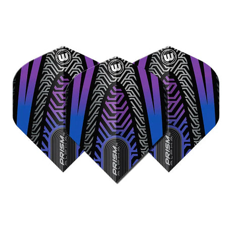 Winmau Prism Alpha Black & Blue Extra Thick Dart Flights