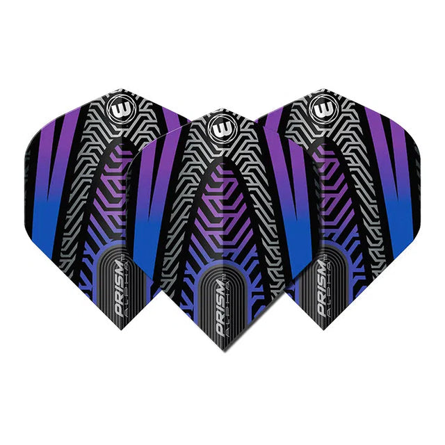 Winmau Prism Alpha Black & Blue Extra Thick Dart Flights
