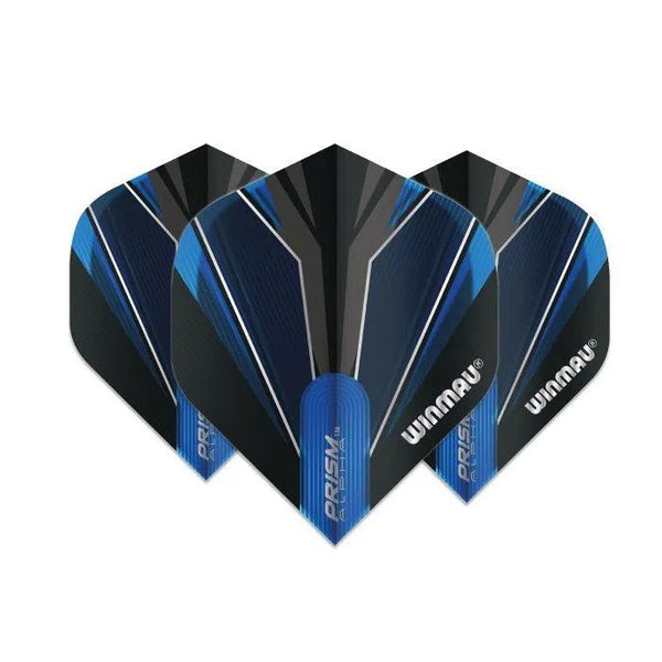 Winmau Prism Alpha Black & Blue Extra Thick Dart Flights-1-Premier Darts