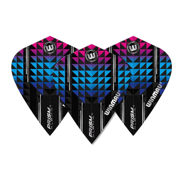 Winmau Prism Alpha Black & Blue Kite Flights-1-Premier Darts