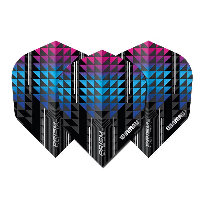Winmau Prism Alpha Black & Blue V6 Dart Flights
