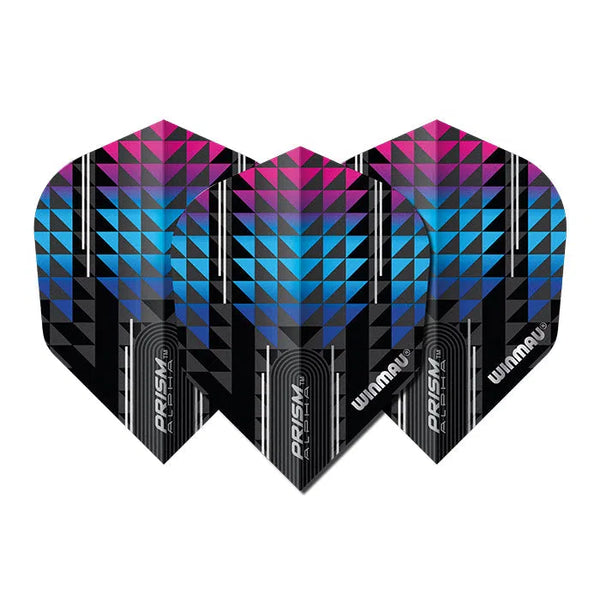 Winmau Prism Alpha Black & Blue V6 Dart Flights-1-Premier Darts