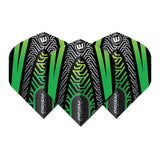Winmau Prism Alpha Black & Green Extra Thick Dart Flights