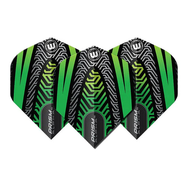 Winmau Prism Alpha Black & Green Extra Thick Dart Flights-1-Premier Darts