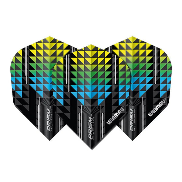 Winmau Prism Alpha Black & Green V6 Dart Flights-1-Premier Darts