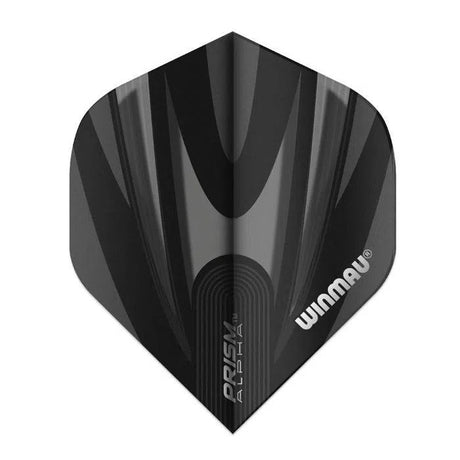 Winmau Prism Alpha Black & Grey Extra Thick Dart Flights