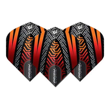 Winmau Prism Alpha Black & Orange Extra Thick Dart Flights