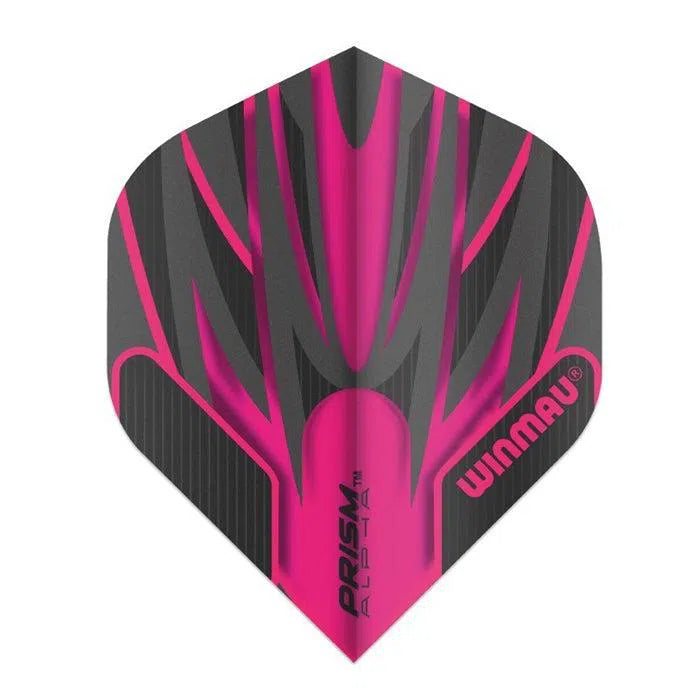 Winmau Prism Alpha Black & Pink Extra Thick Dart Flights