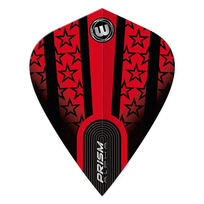 Winmau Prism Alpha Black and Red Kite Flights