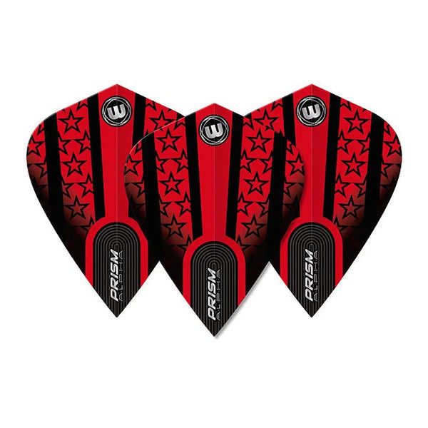 Winmau Prism Alpha Black & Red Kite Flights-1-Premier Darts