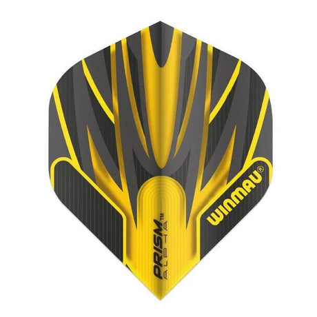 Winmau Prism Alpha Black & Yellow Extra Thick Dart Flights