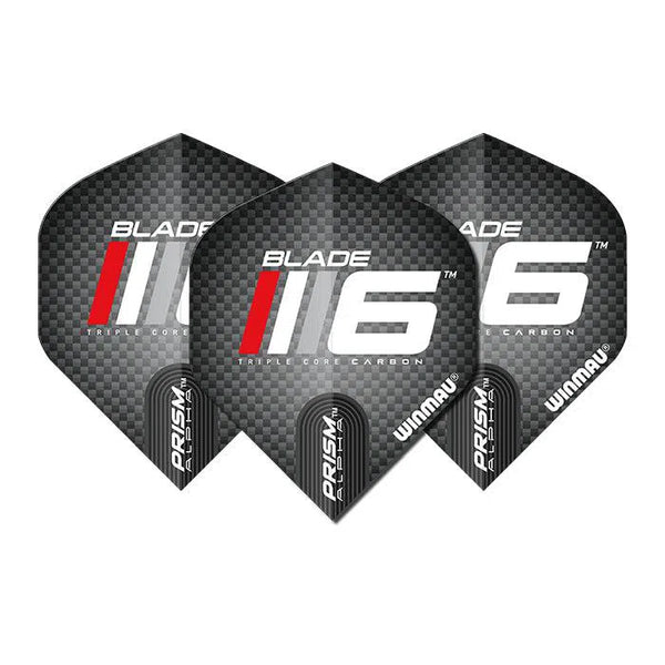 Winmau Prism Alpha Blade 6 Logo Extra Thick Flights-1-Premier Darts