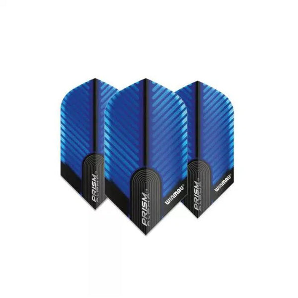 Winmau Prism Alpha Blue & Black Extra Thick Slim Dart Flights-1-Premier Darts