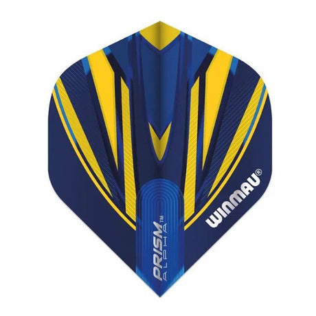 Winmau Prism Alpha Blue & Yellow Extra Thick Dart Flights