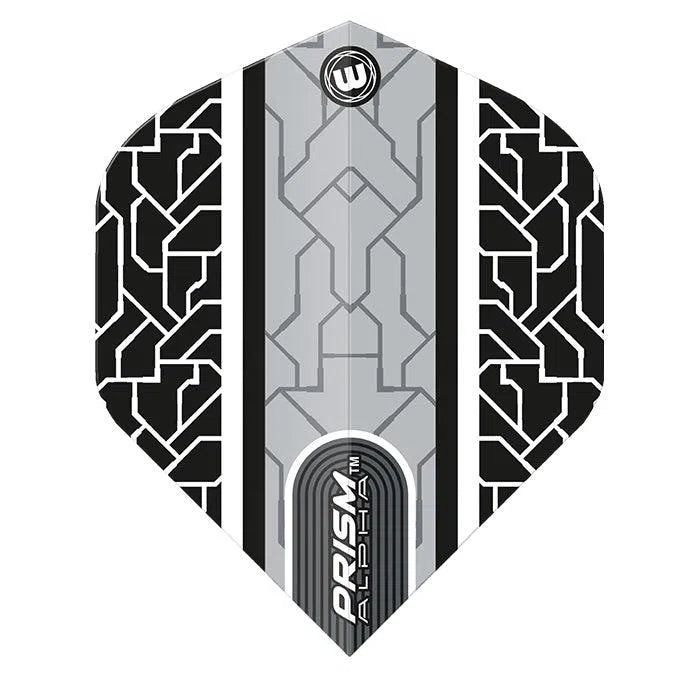 Winmau Prism Alpha Circuit Extra Thick Flights - Black/White