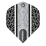 Winmau Prism Alpha Circuit Extra Thick Flights - Black/White
