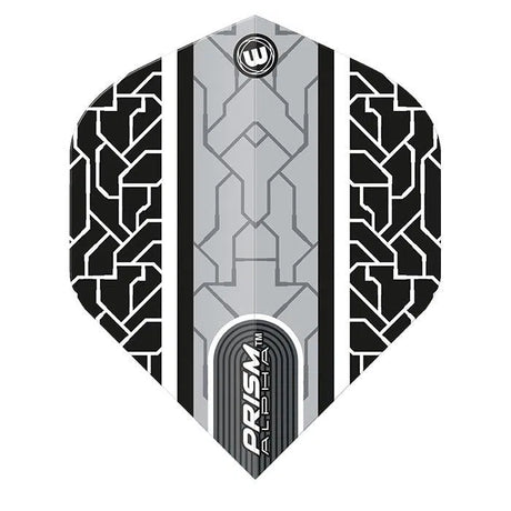 Winmau Prism Alpha Circuit Extra Thick Flights - Black/White