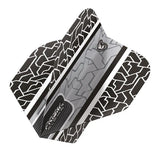 Winmau Prism Alpha Circuit Extra Thick Flights - Black/White