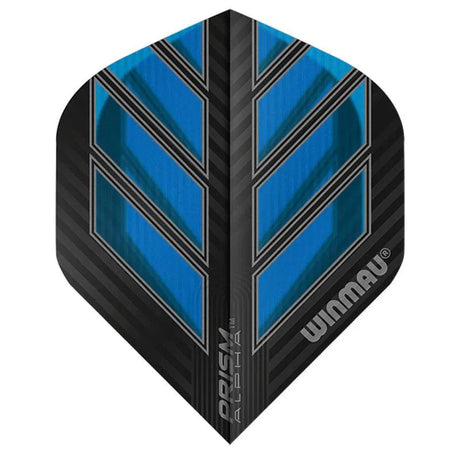 Winmau Prism Alpha Extra Thick Standard Black & Blue Flights