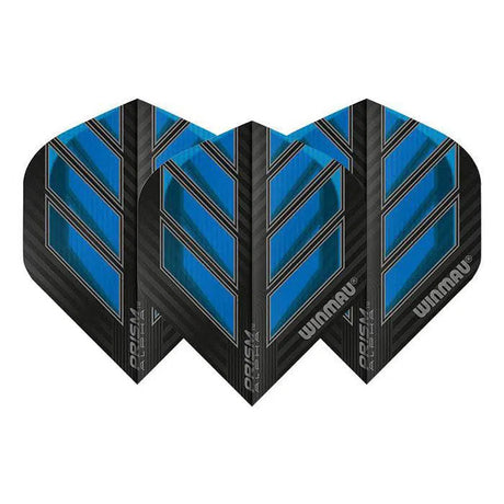 Winmau Prism Alpha Extra Thick Standard Black & Blue Flights