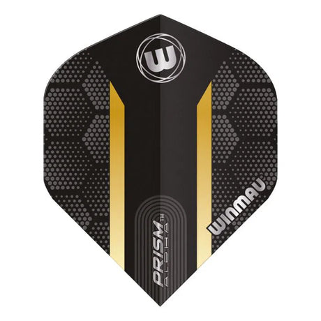 Winmau Prism Alpha Extra Thick Standard Black & Gold Flights