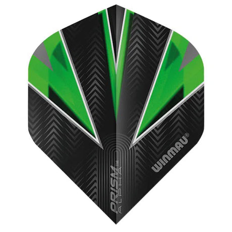 Winmau Prism Alpha Extra Thick Standard Black & Green Flights
