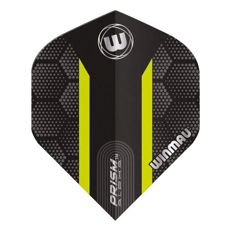 Winmau Prism Alpha Extra Thick Standard Black & Green Flights