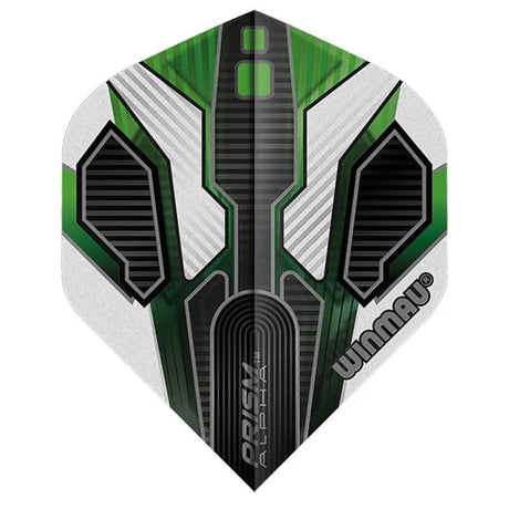 Winmau Prism Alpha Extra Thick Standard Black & Green Flights