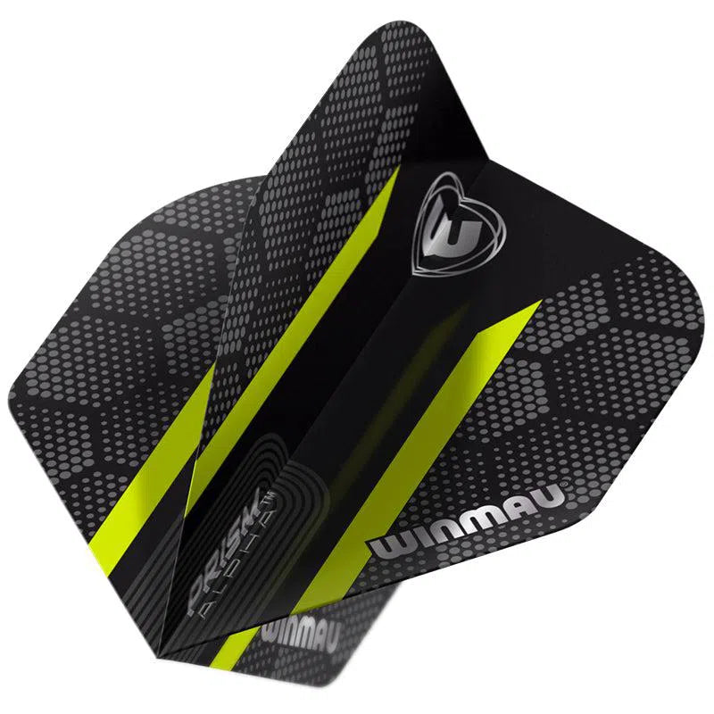 Winmau Prism Alpha Extra Thick Standard Black & Green Flights