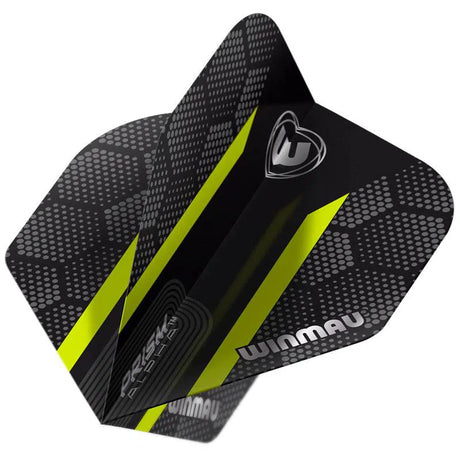 Winmau Prism Alpha Extra Thick Standard Black & Green Flights