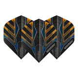 Winmau Prism Alpha Extra Thick Standard Black & Orange & Blue Flights