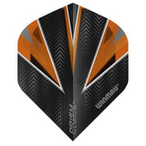 Winmau Prism Alpha Extra Thick Standard Black & Orange Flights