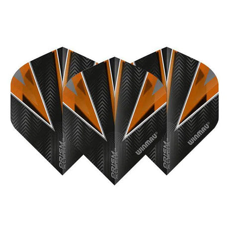 Winmau Prism Alpha Extra Thick Standard Black & Orange Flights