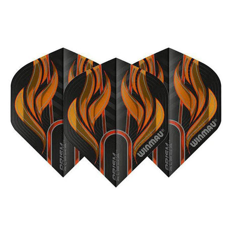 Winmau Prism Alpha Extra Thick Standard Black & Orange Flights