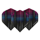 Winmau Prism Alpha Extra Thick Standard Black & Pink & Blue Flights