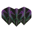 Winmau Prism Alpha Extra Thick Standard Black & Purple & Green Flights