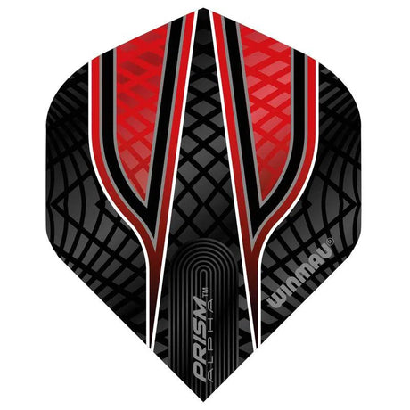 Winmau Prism Alpha Extra Thick Standard Black & Red Flights
