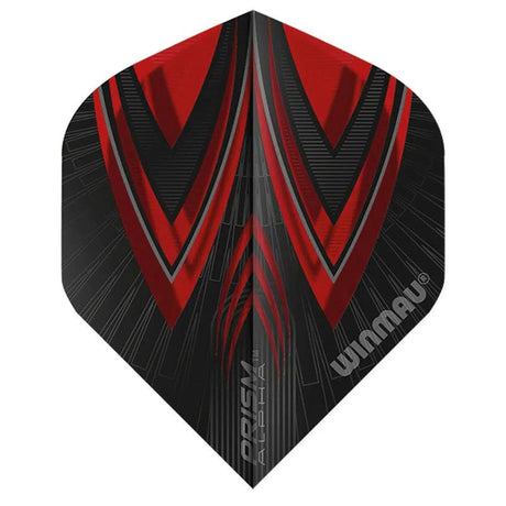 Winmau Prism Alpha Extra Thick Standard Black & Red Flights