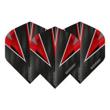 Winmau Prism Alpha Extra Thick Standard Black & Red Flights