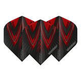 Winmau Prism Alpha Extra Thick Standard Black & Red Flights