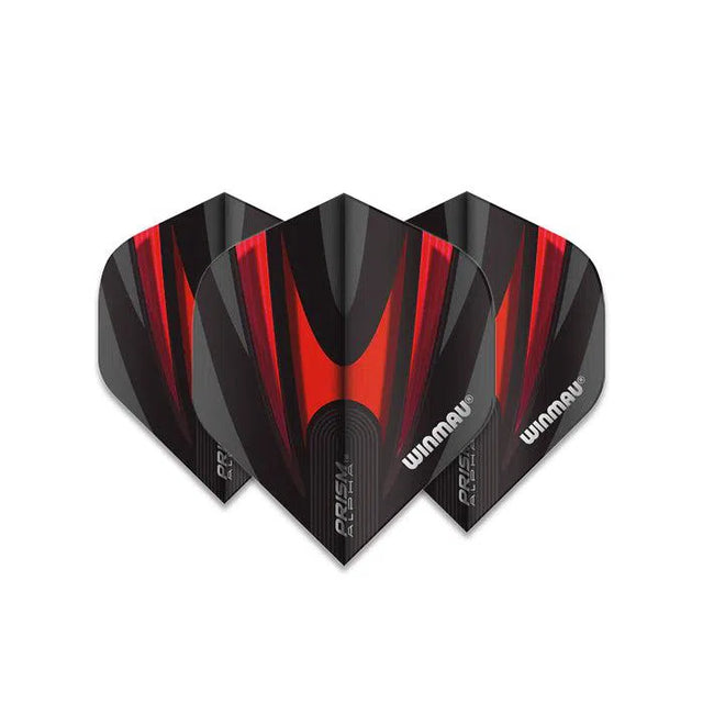 Winmau Prism Alpha Extra Thick Standard Black & Red Flights