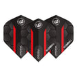 Winmau Prism Alpha Extra Thick Standard Black & Red Flights