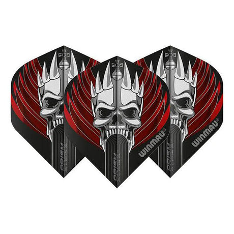 Winmau Prism Alpha Extra Thick Standard Black & Red & White Flights