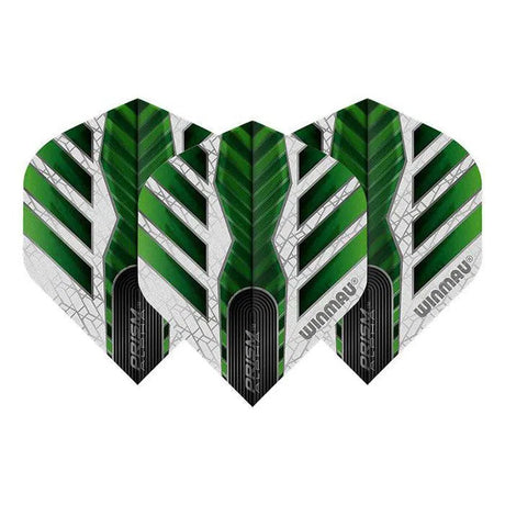 Winmau Prism Alpha Extra Thick Standard Green & White Flights