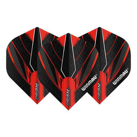 Winmau Prism Alpha Extra Thick Standard Red & Black Flights