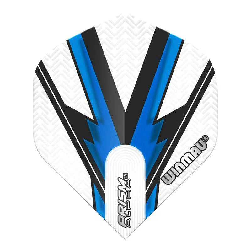 Winmau Prism Alpha Extra Thick Standard White, Blue & Black Flights