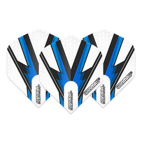 Winmau Prism Alpha Extra Thick Standard White, Blue & Black Flights