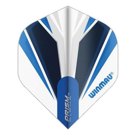 Winmau Prism Alpha Extra Thick Standard White & Blue Flights