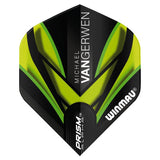 Winmau Prism Alpha MvG Extra Thick Standard Black & Green Flights