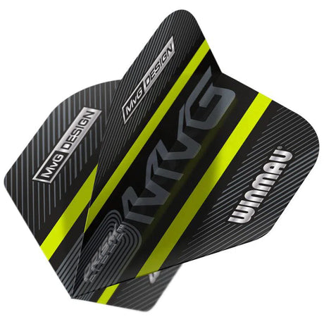 Winmau Prism Alpha MvG Extra Thick Standard Black & Green Flights